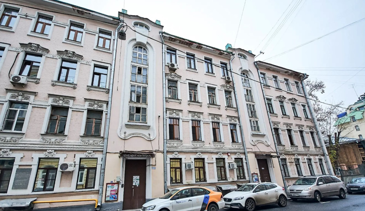 фасад дома, здание по адресу г Москва, Сеченовский пер, д 8 стр 3